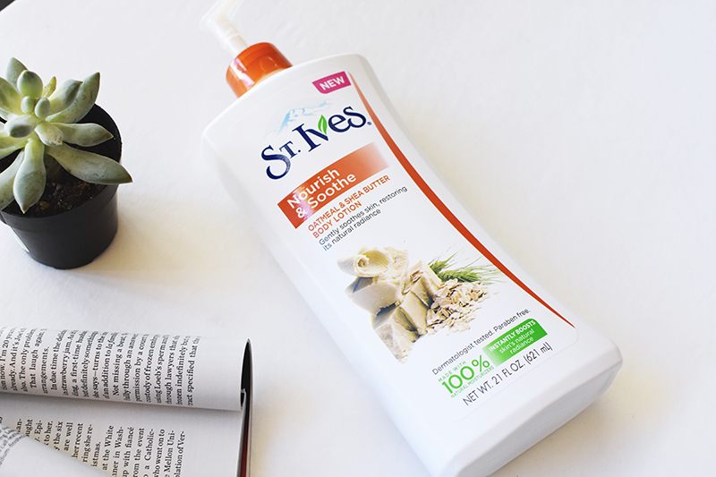 St. Ives Oatmeal and shea butter body lotion review.