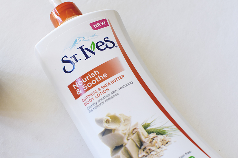 St.Ives oatmeal and shea butter body lotion review