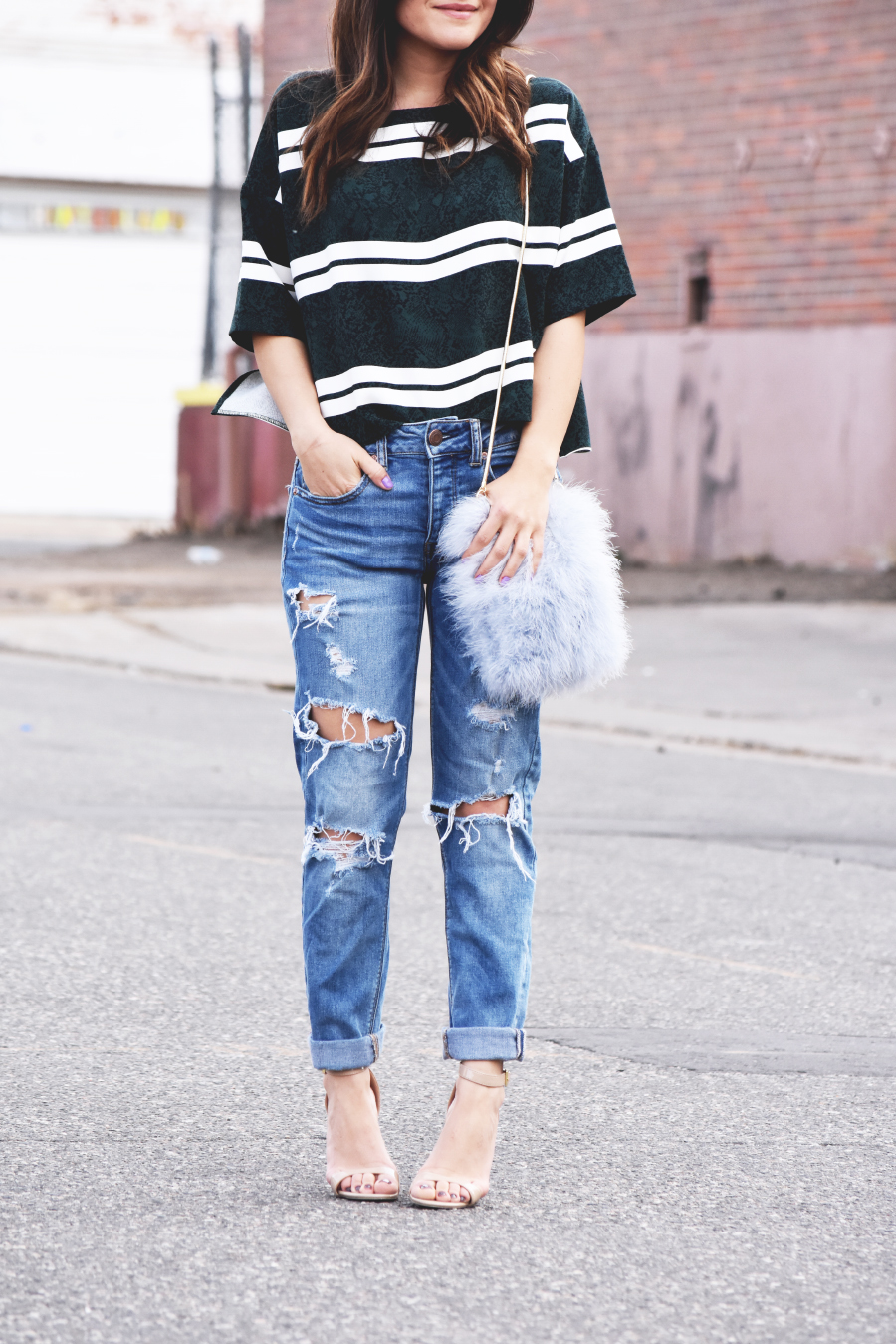 American Eagle ripped jeans