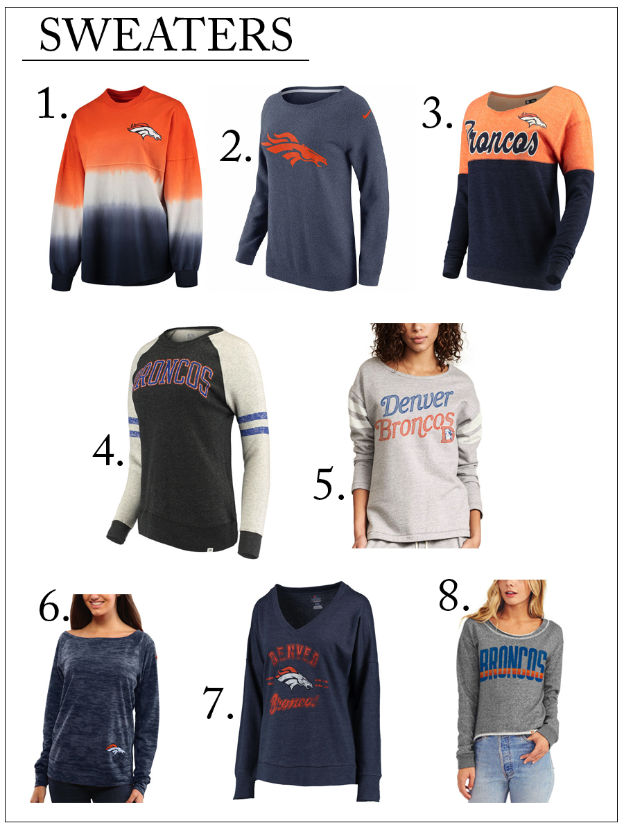 Denver Broncos must-have sweaters or the season for her