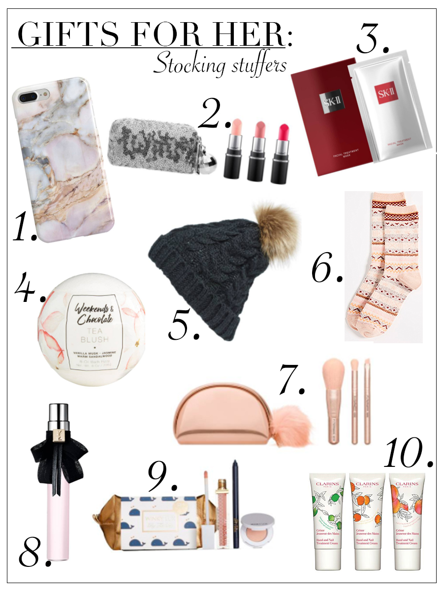 Holiday Guide featuring stocking stuffer ideas for her.