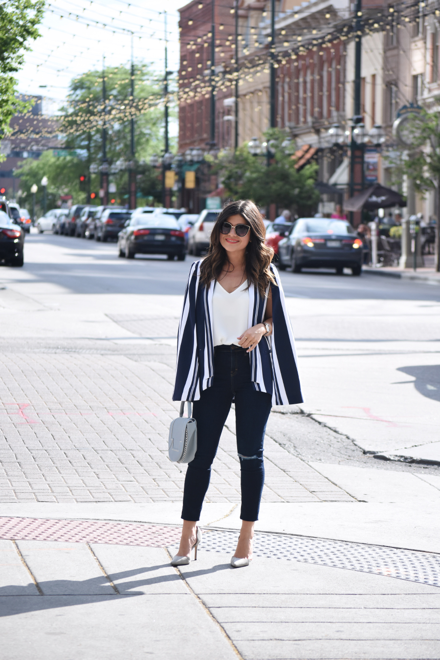 ootd-Topshop skinny jeans - CAPE BLAZER by popular Denver fashion blogger Chic Talk