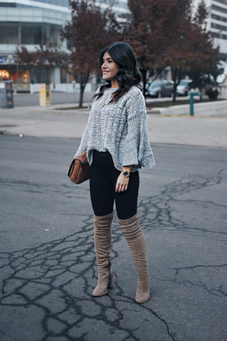 BELL SLEEVES AND OVER THE KNEE BOOTS | CHIC TALK | CHIC TALK