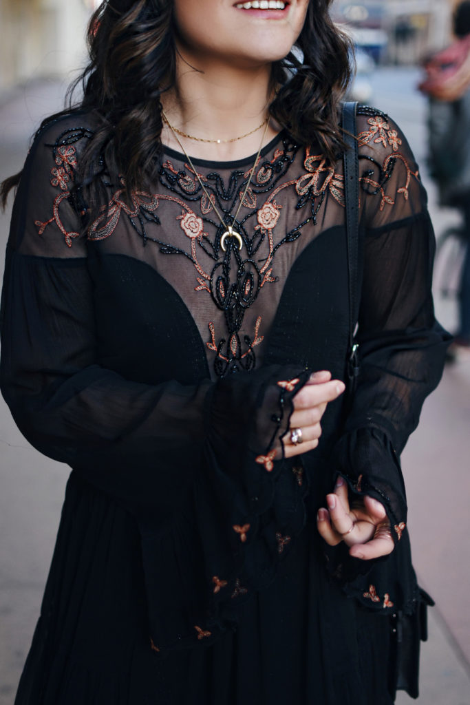 BOHO TOTAL BLACK LOOK CHIC TALK