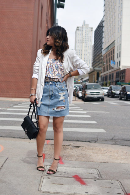 Forever 21 denim skirt ootd - CHIC TALK 