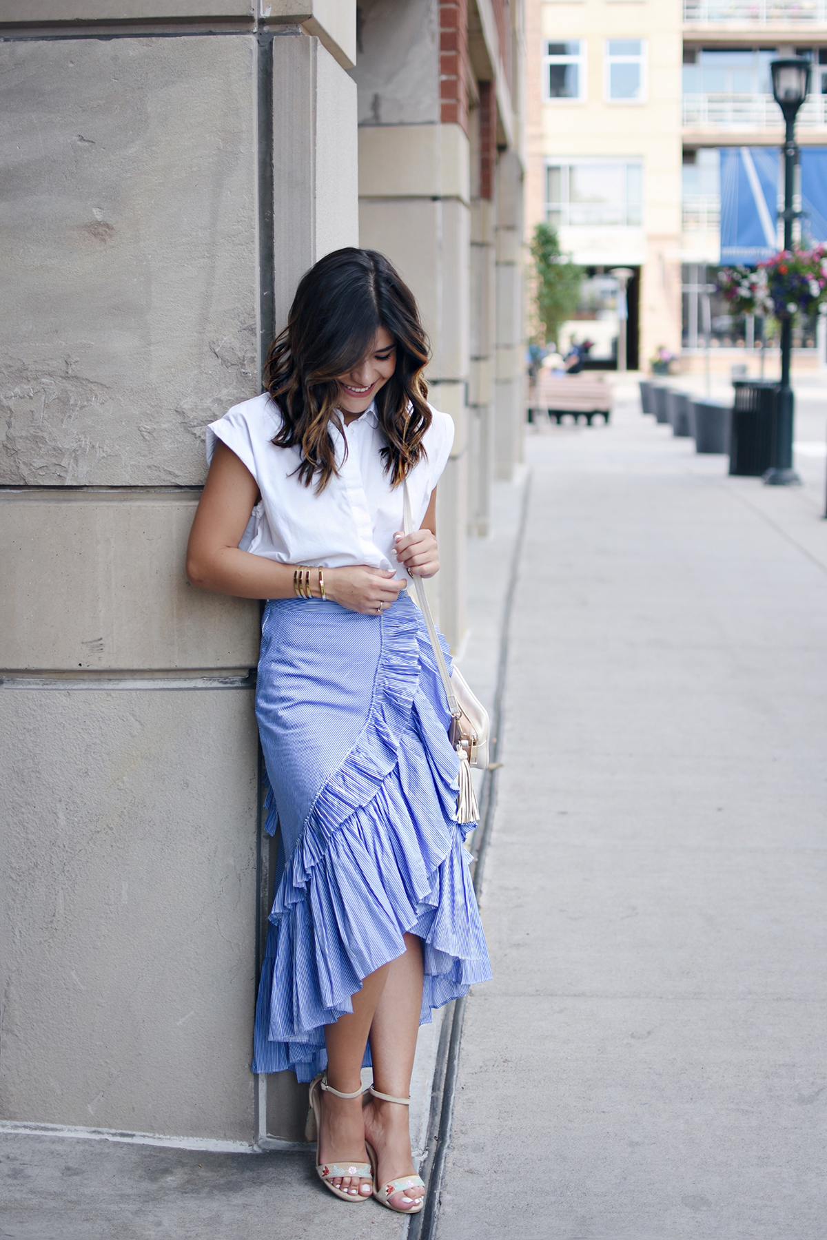 HOW TO STYLE A RUFFLE MAXI SKIRT, CHIC TALK