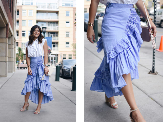 HOW TO STYLE A RUFFLE MAXI SKIRT | CHIC TALK | CHIC TALK