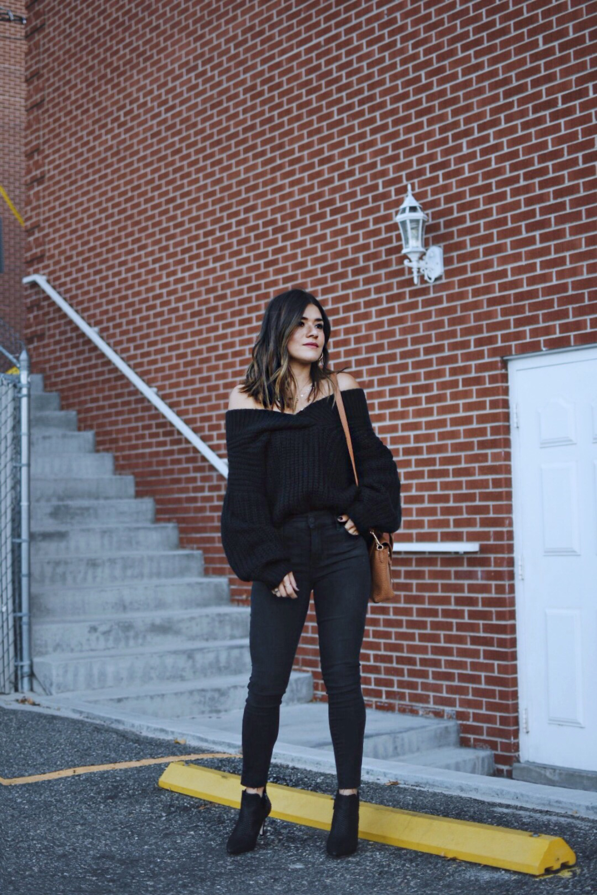 Carolina Hellal of Chic Talk wearing a shein knit sweater, topshop jeans, 3.1 phillip lim bag, johnston & Murphy boots and marc jacobs watch - NORDSTROM FALL SALE TOP PICKS by popular Denver fashion blogger Chic Talk