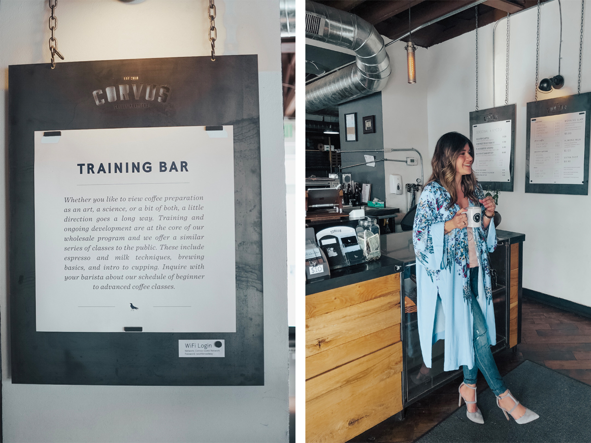 Carolina Hellal pays a visit to Corvus Coffee Co. and writes about what she loves about this Denver coffee shop. - CORVUS COFFEE featured by popular Denver blogger, Chic Talk