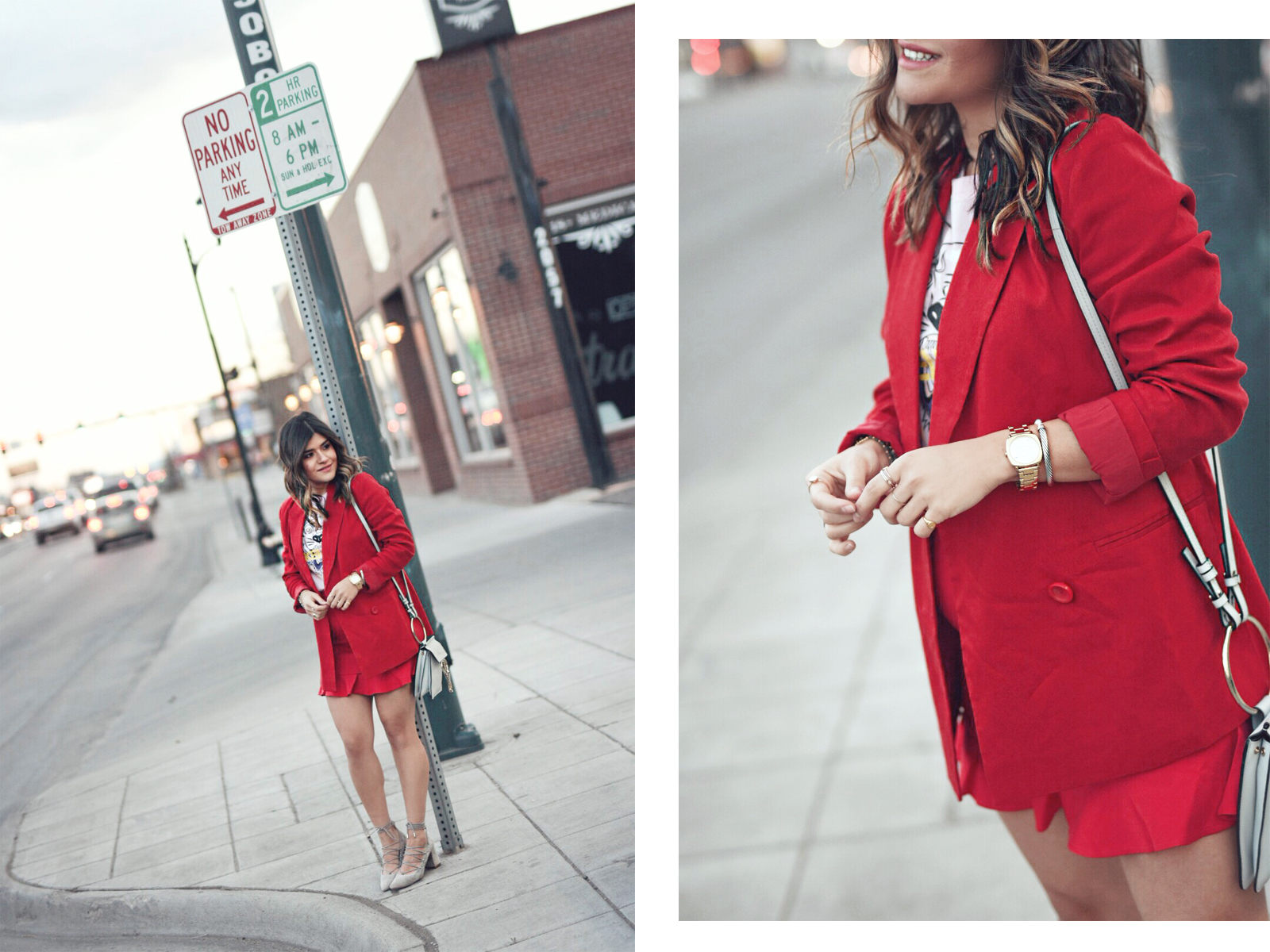 Carolina Hellal of Chic Talk styling red and pink together for spring - HOW TO STYLE RED AND PINK TOGETHER by popular Denver fashion blogger Chic Talk.