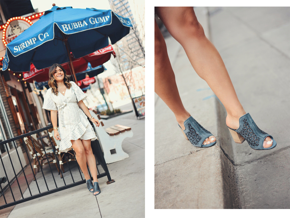 Carolina Hellal of Chic Talk wearing the Hush Puppies Malia Perf Slide via Zappos - MUST-HAVE HUSH PUPPIES SLIDES styled by popular Denver fashion blogger, Chic Talk