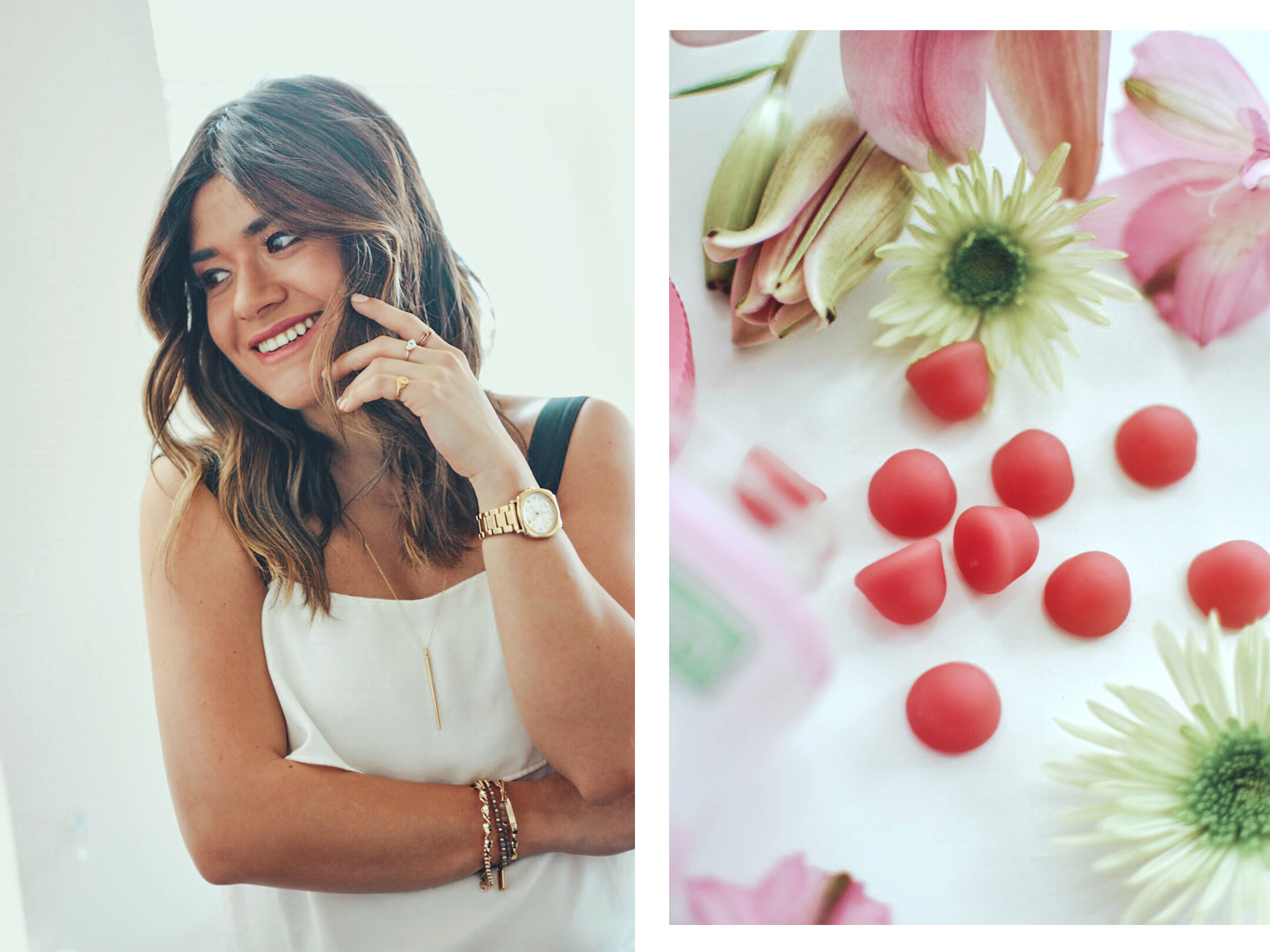 Carolina Hellal explains how to get festival ready with Nature's Bounty hair, skin & Nails gummies - HOW TO GET FESTIVAL READY by popular Denver style blogger Chic Talk
