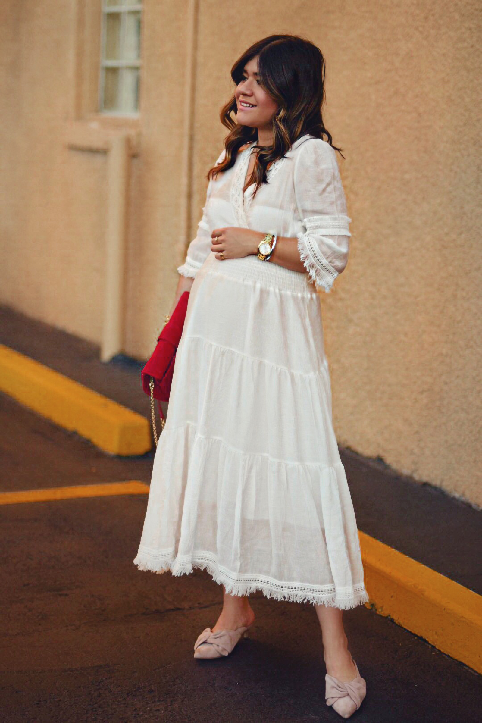 white summer chic attire
