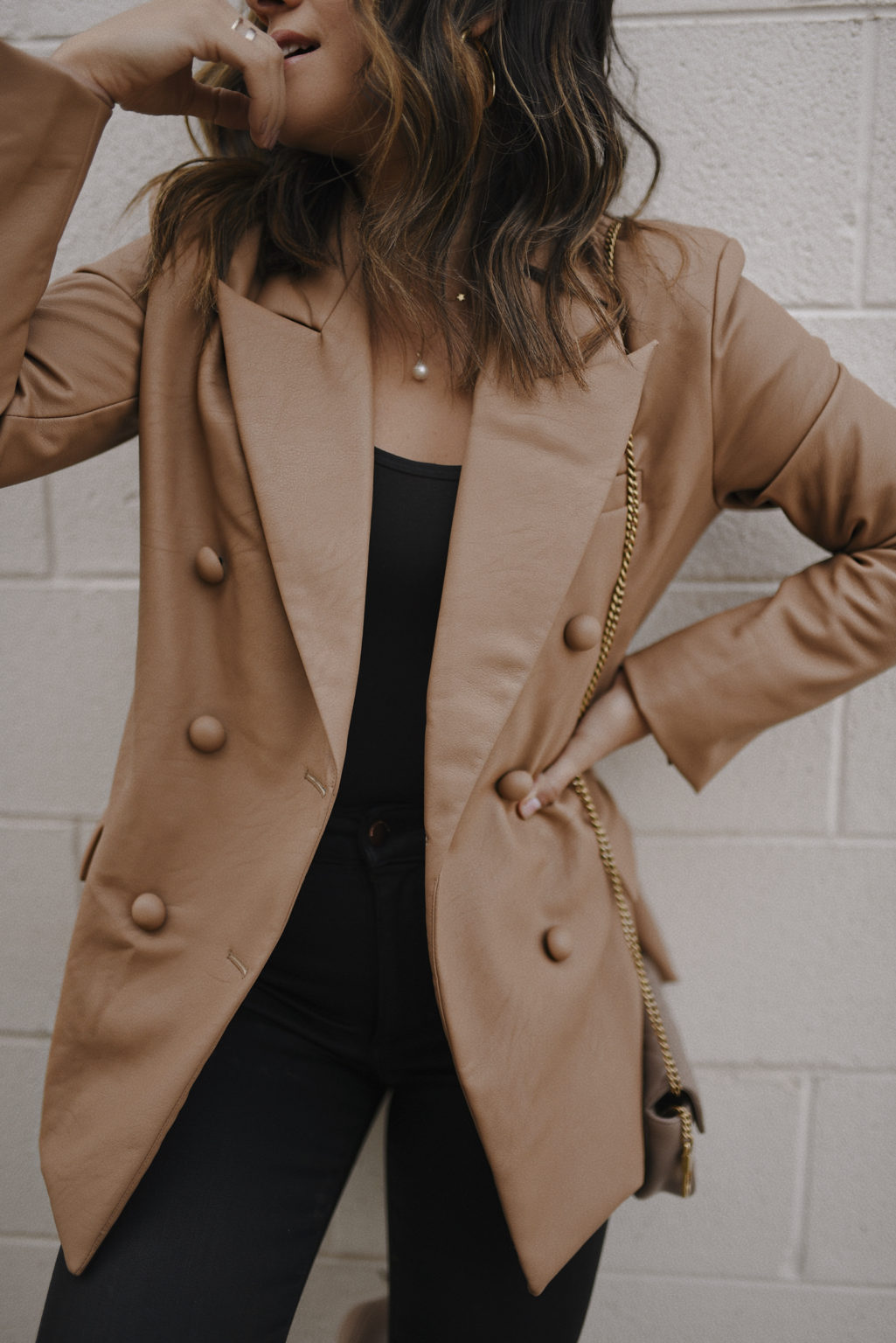 THE FAUX LEATHER BLAZER EVERYONE NEEDS CHIC TALK CHIC TALK