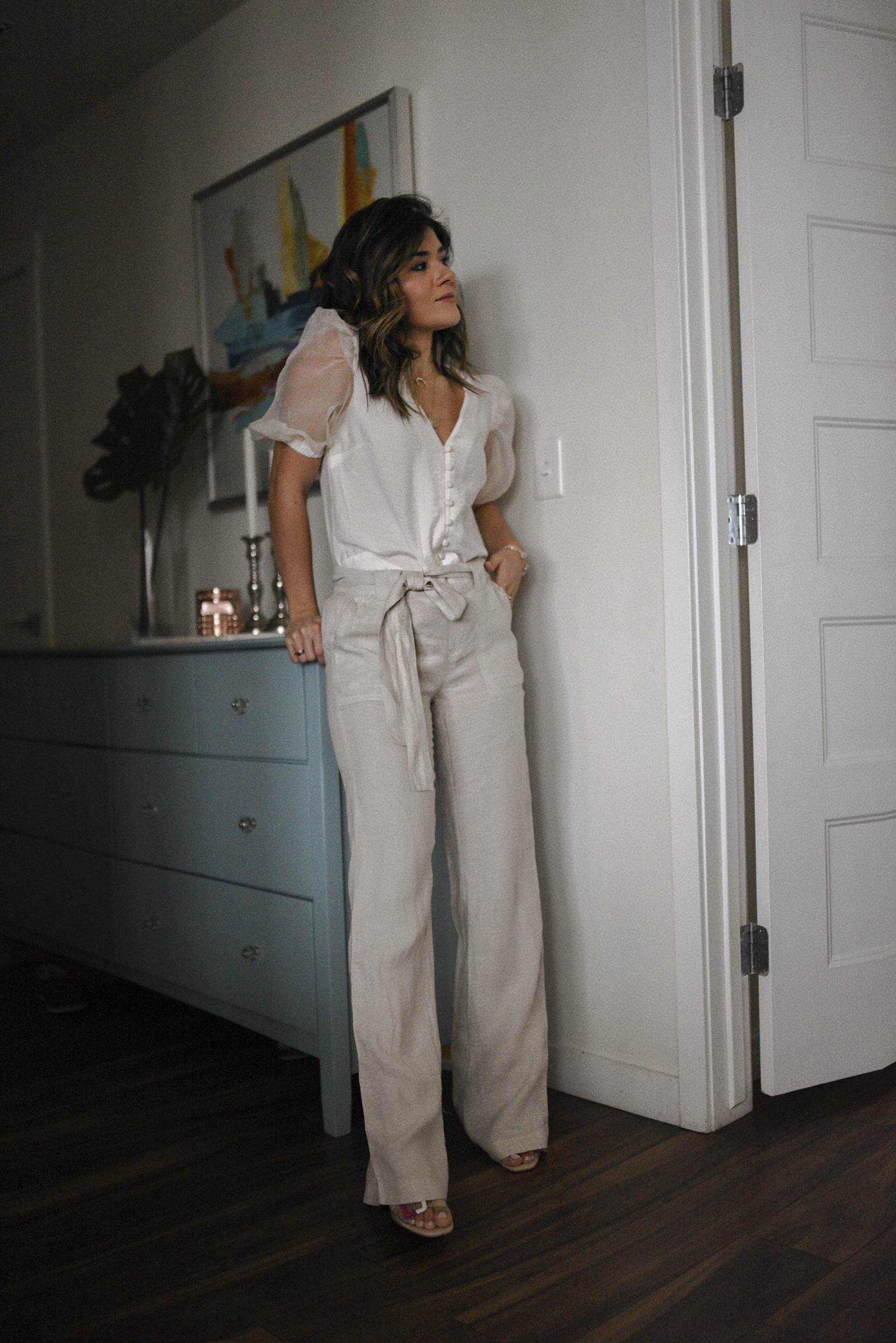 Carolina Hellal of Chic Talk wearing pieces from the Nordstrom spring sale 2020
