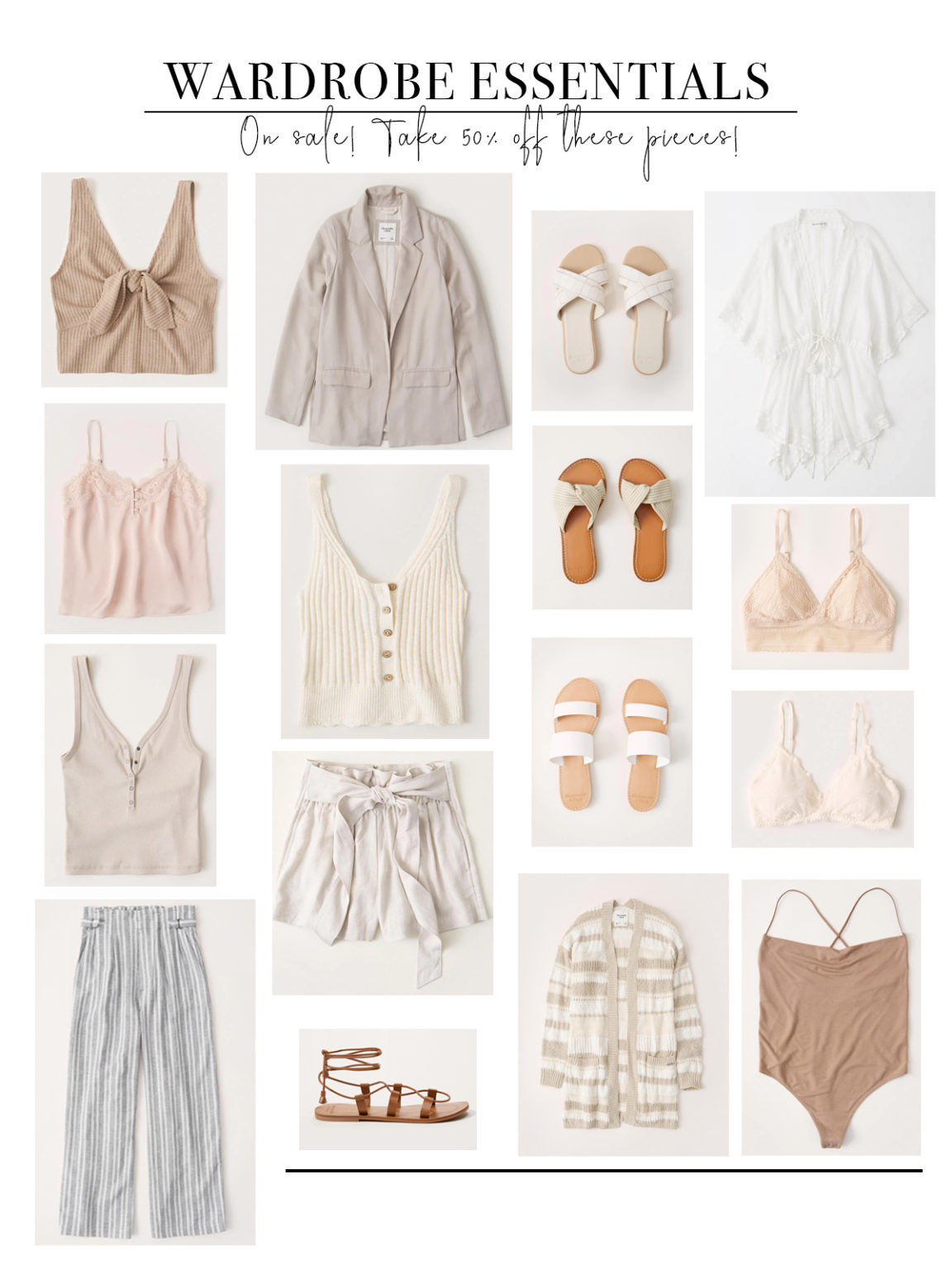 SPRING NEUTRAL WARDROBE ESSENTIALS ON SALE! | CHIC TALK | CHIC TALK