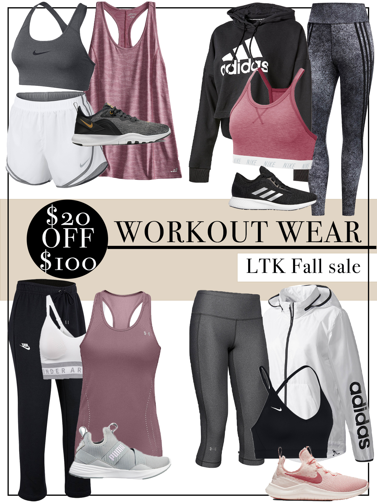 ACADEMY workout wear and outfit ideas.