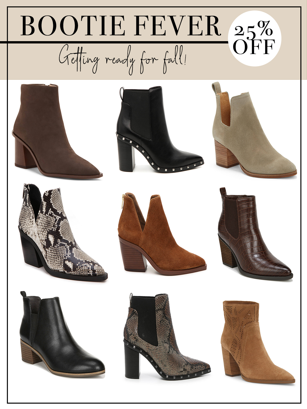 Ankle boots for fall via DSW.