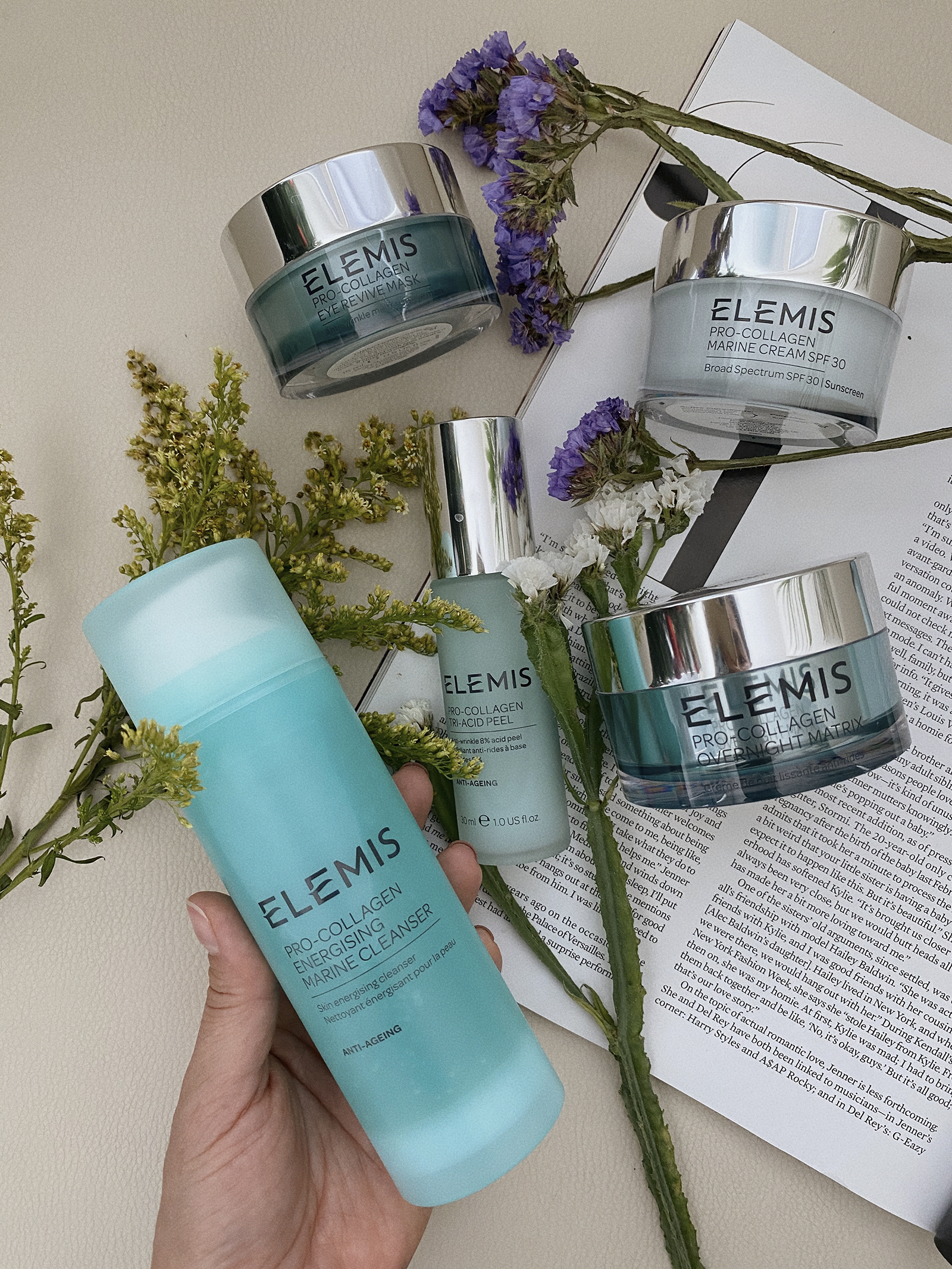 Elemins Pro-collagen anti ageing collection. 