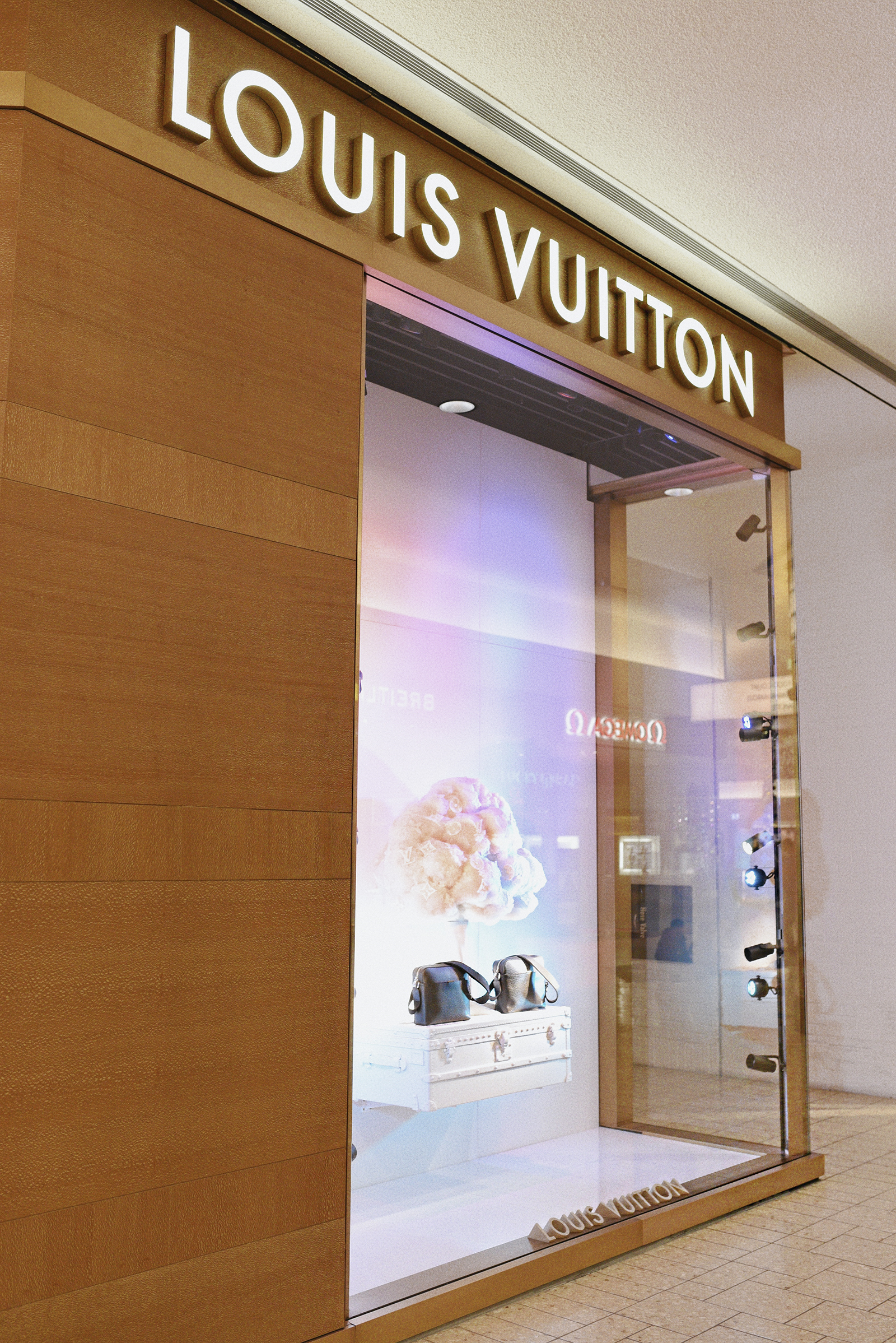Louis Vuitton store in Cheery creek shopping center in denver.