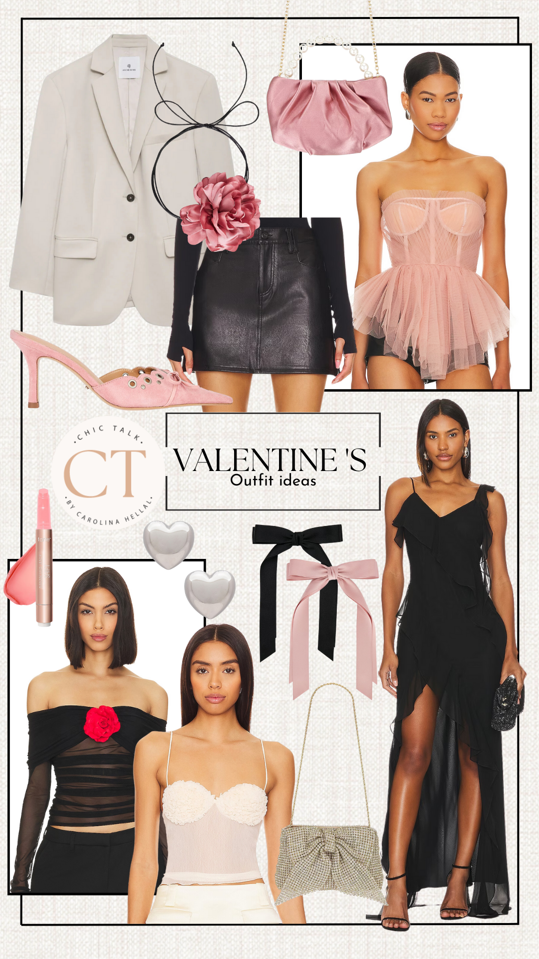 Valentine's outfit ideas via Revolve.