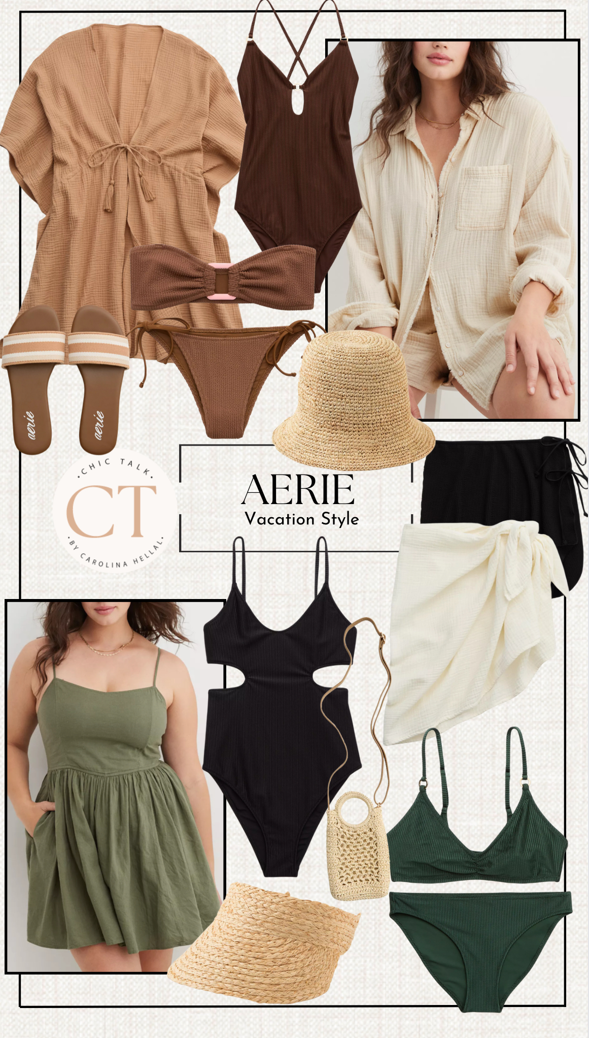 Vacation style via Aerie - CHIC TALK