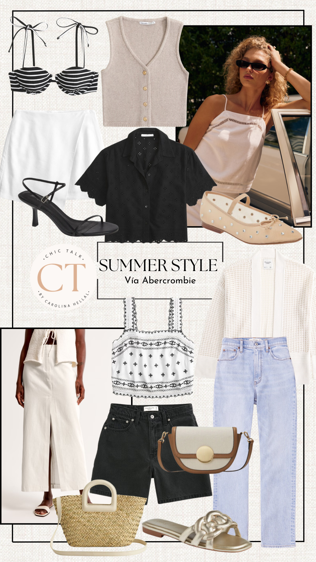 NEUTRAL SUMMER OUTFITS VIA ABERCROMBIE - CHIC TALK